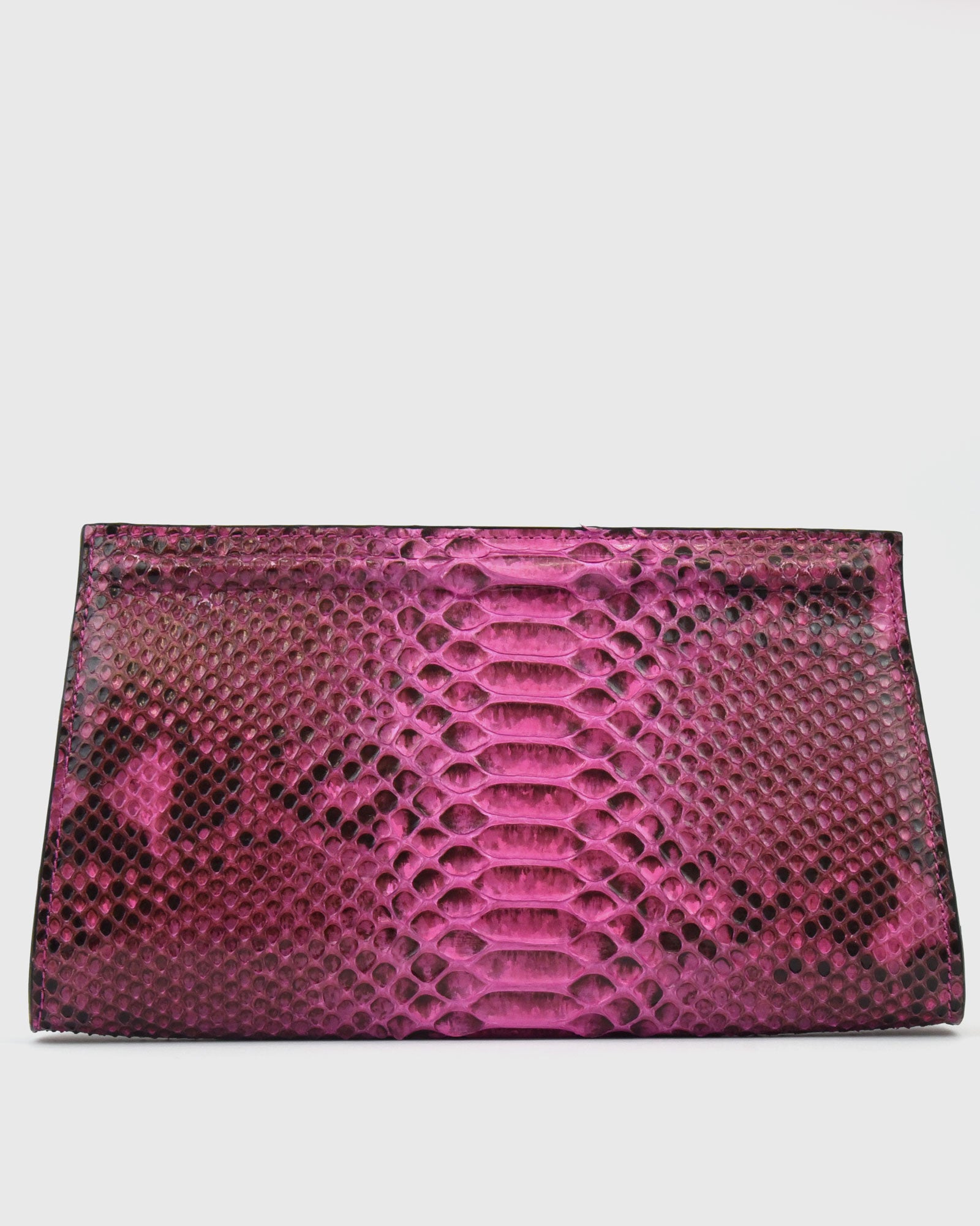 Cartera Melissa piel pitón fuxia