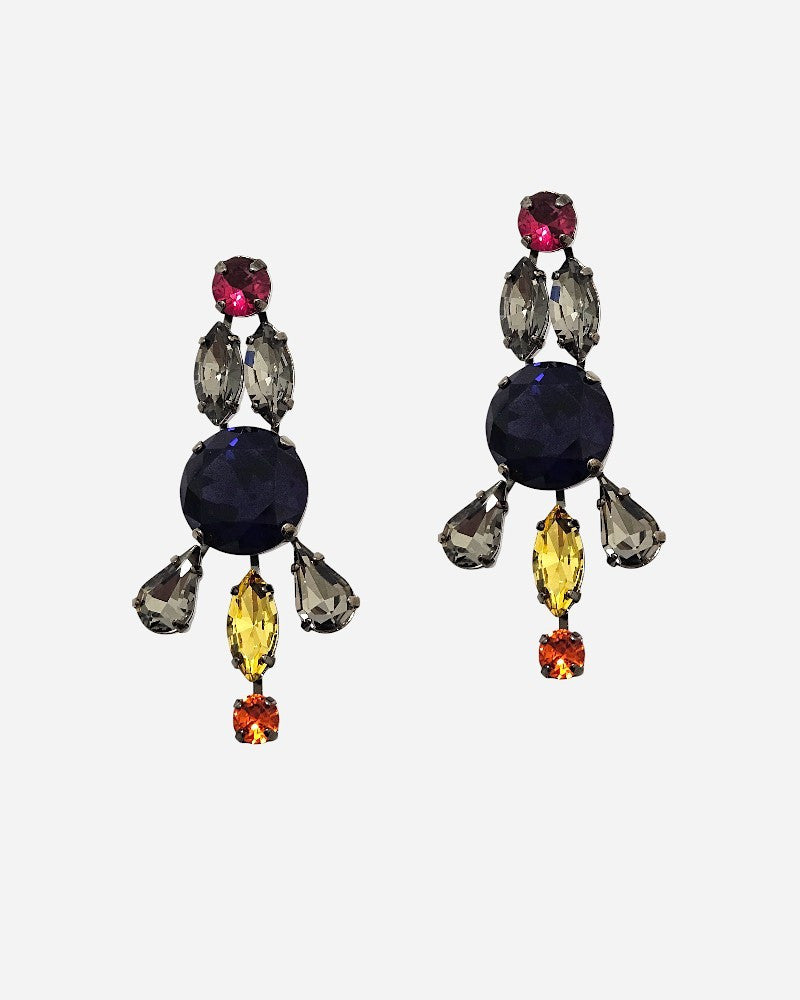 Multicolored crystal pendant