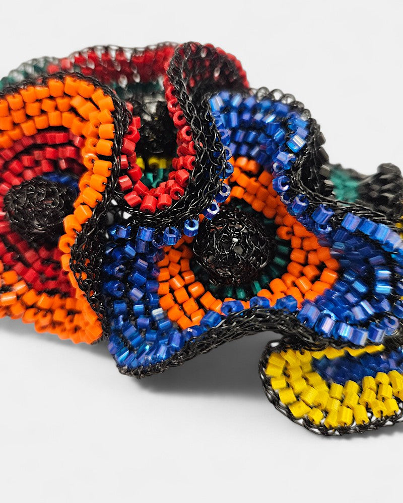 Brazalete Ondas en crochet multicolor