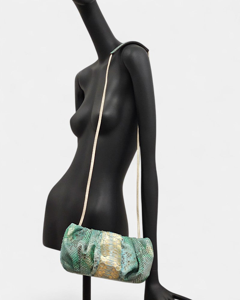 Pochette piel de serpiente Cileo