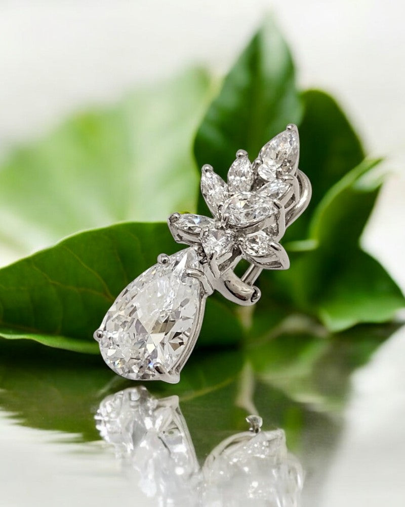 Pendientes de plata y circonita