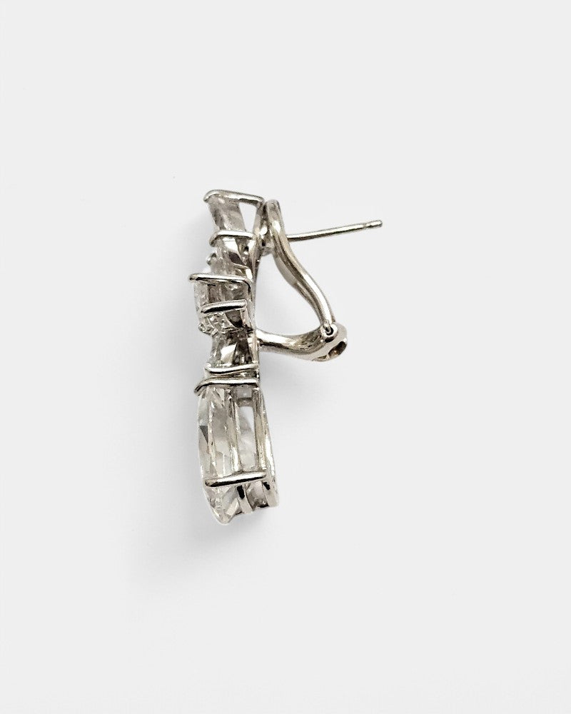 Pendientes de plata y circonita