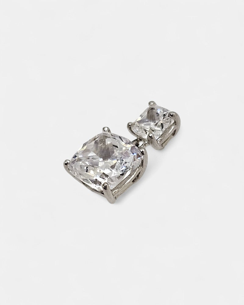 Pendientes de plata y circonita