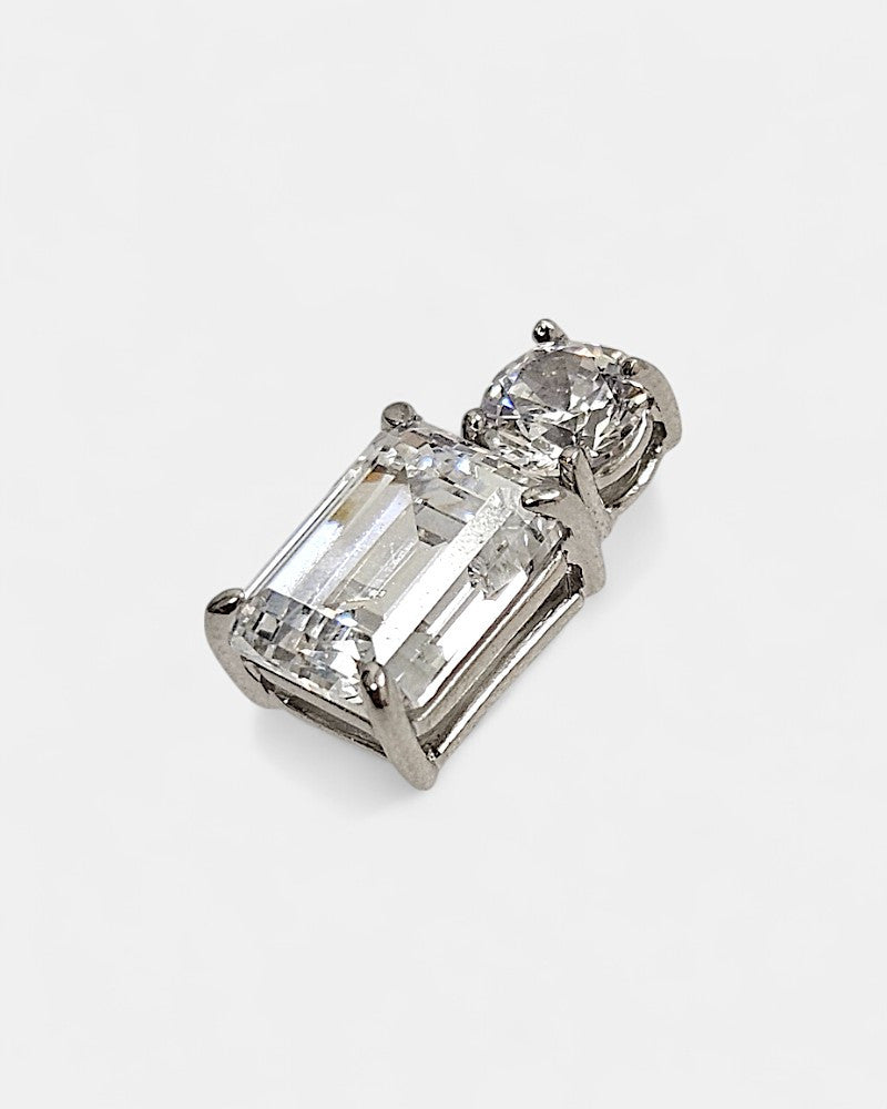 Pendientes de plata y circonita