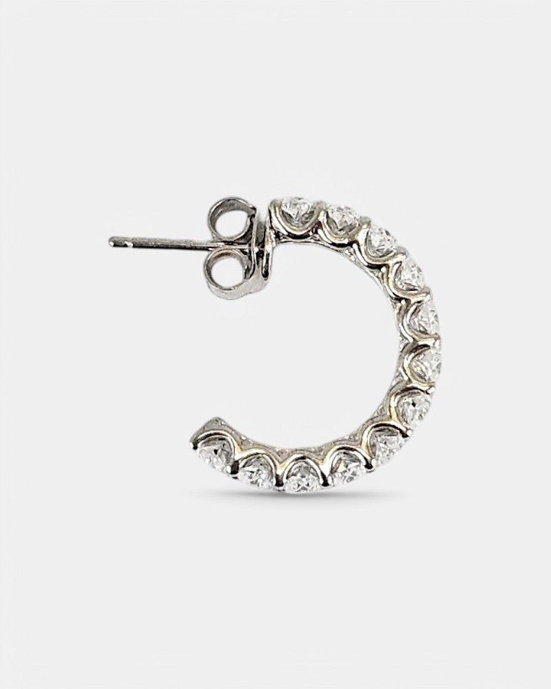 Pendientes de plata y circonita