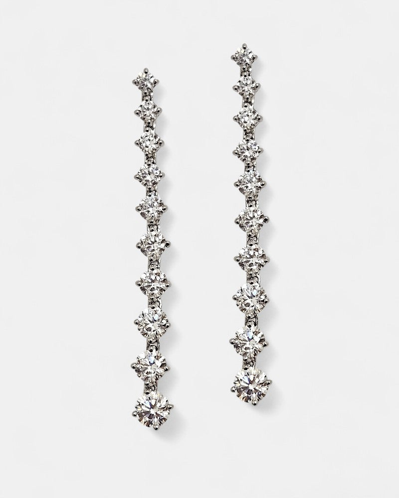 Pendientes de plata y circonita