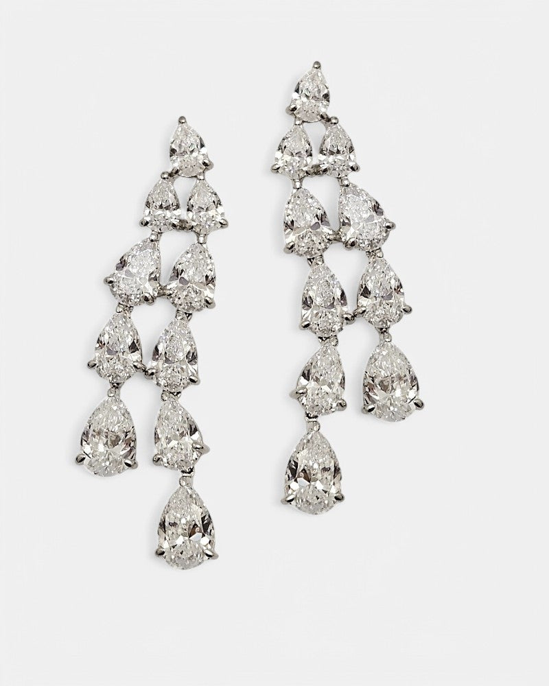 Pendientes de plata y circonita