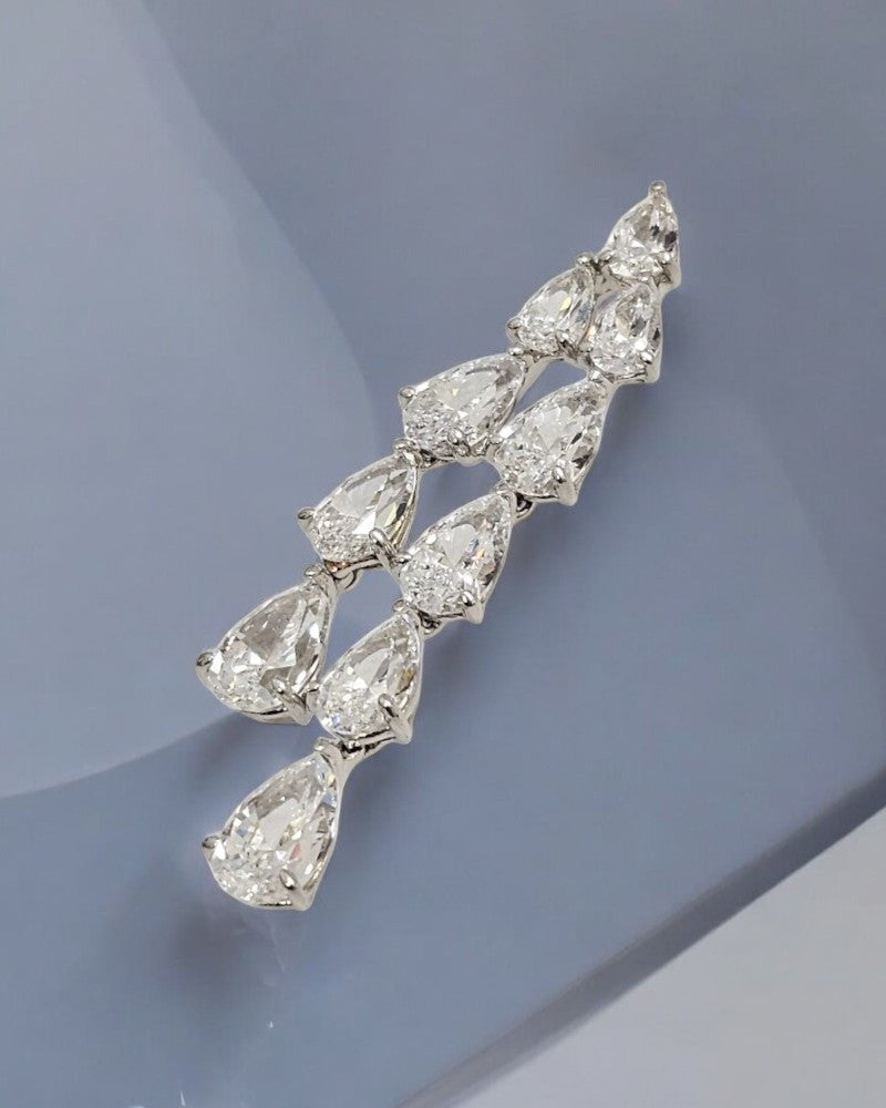 Pendientes de plata y circonita