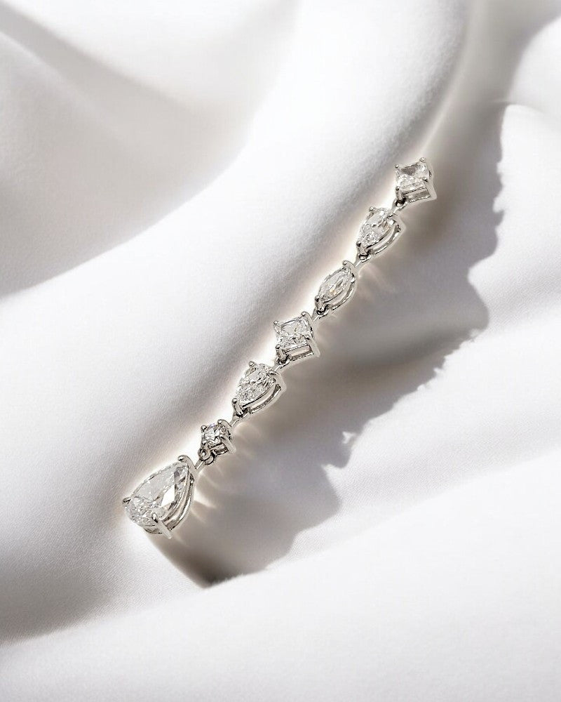 Pendientes de plata y circonita