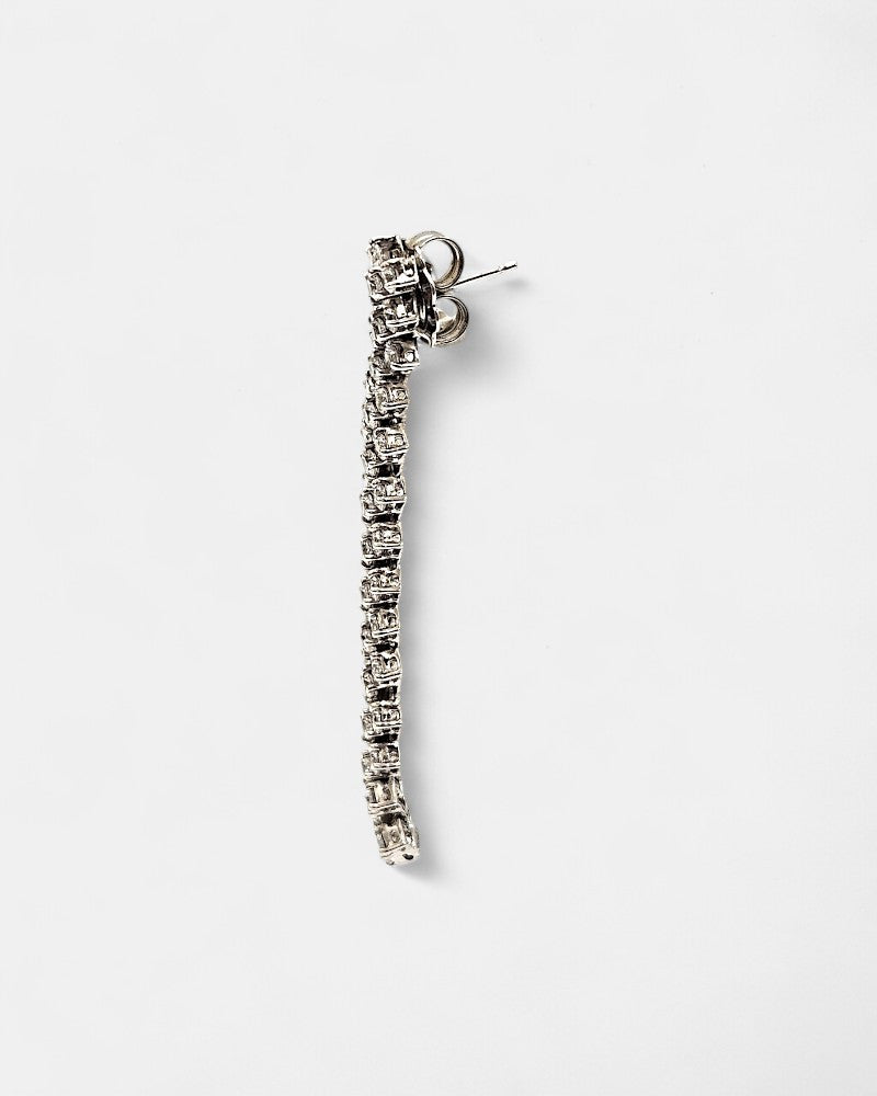 Pendiente plata y circonita