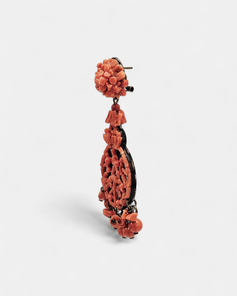 Pendientes coral largos Terral
