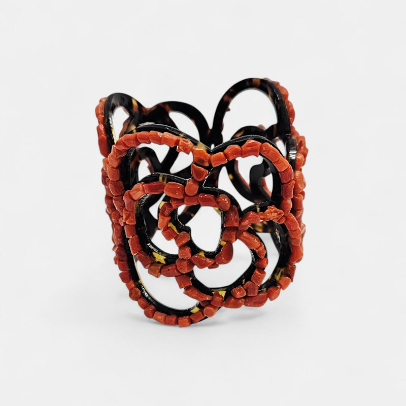 Openwork coral bracelet