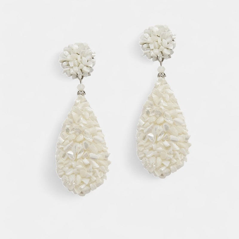 Pendientes nácar lágrima