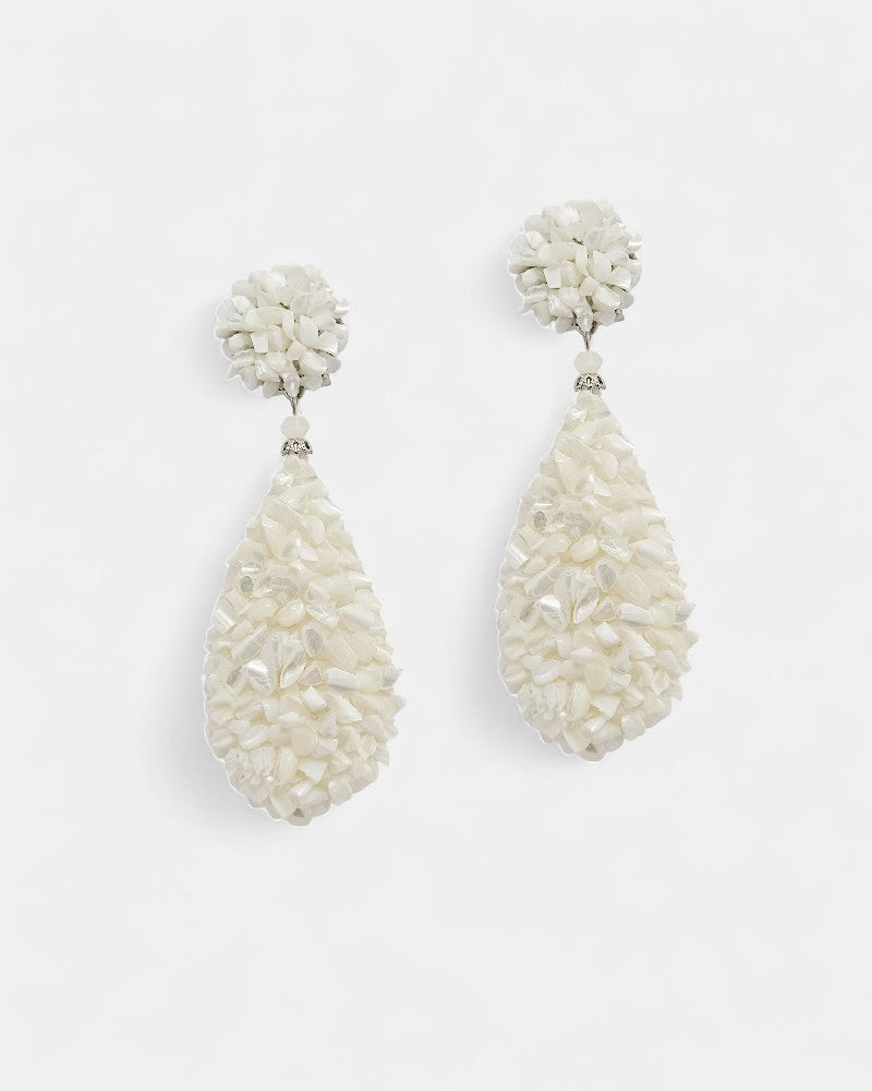 Pendientes nácar lágrima