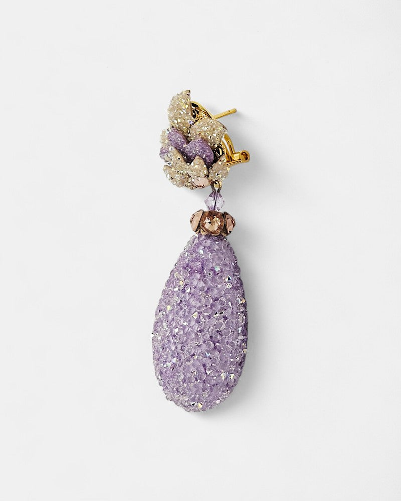 Pendientes swarovski Lilac Bloom