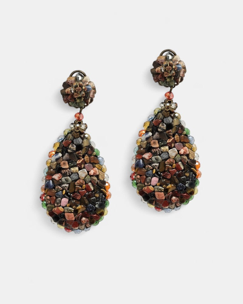 Palladium mineral earrings 