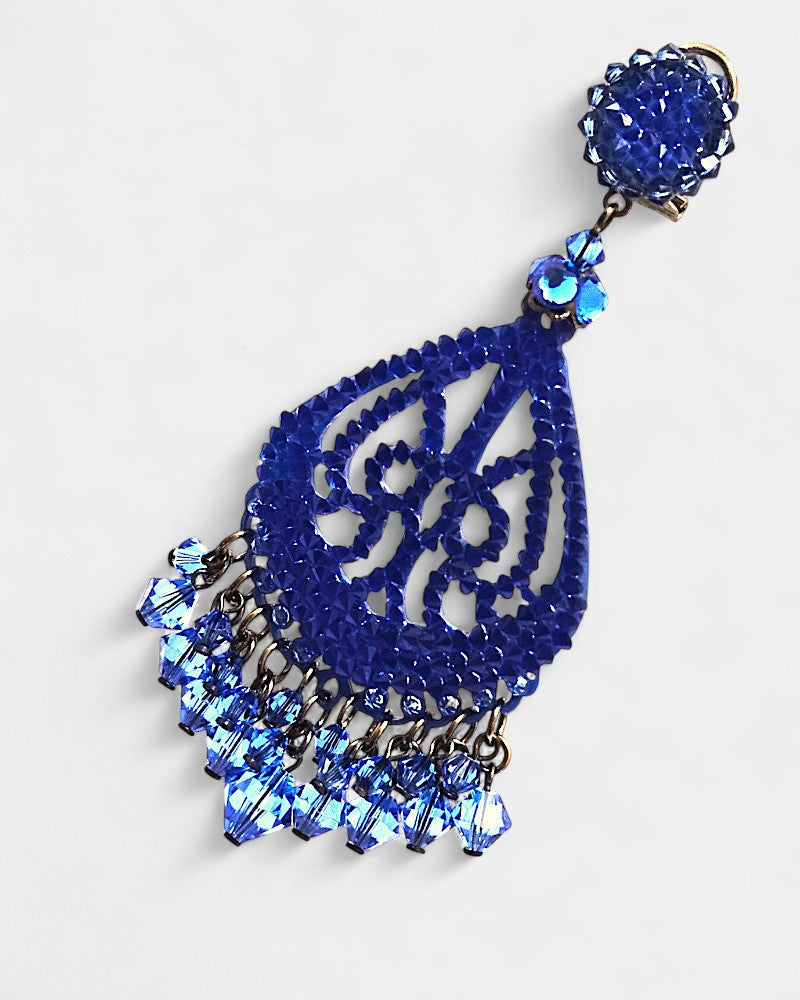 Pendientes swarovski azul Mare