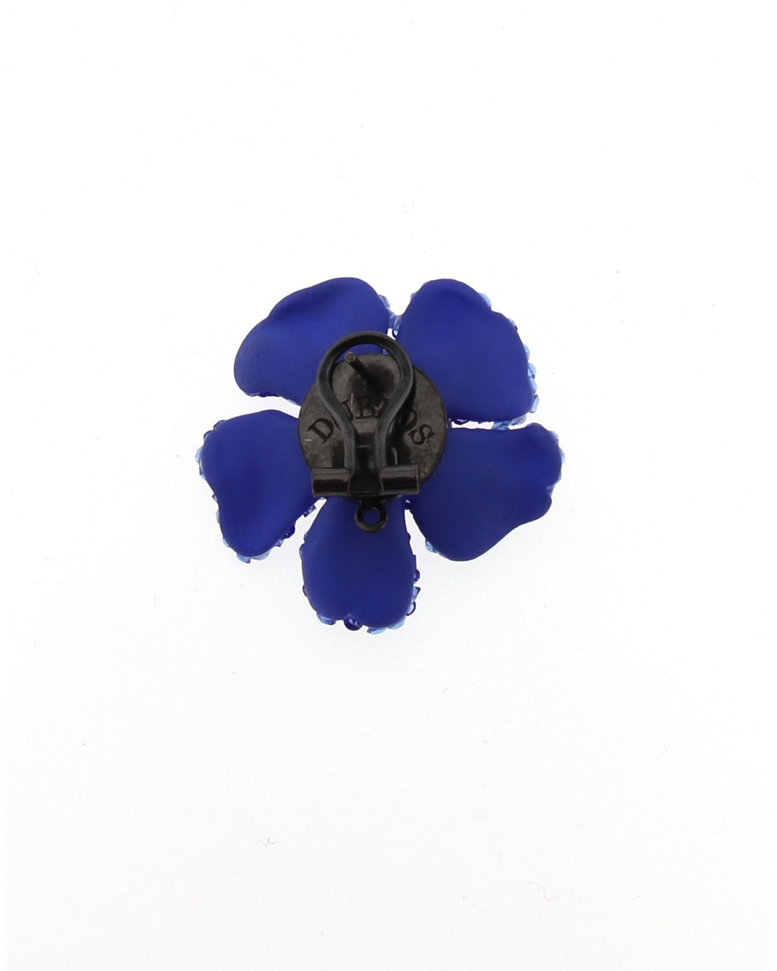 Blue Swarovski flower pendant