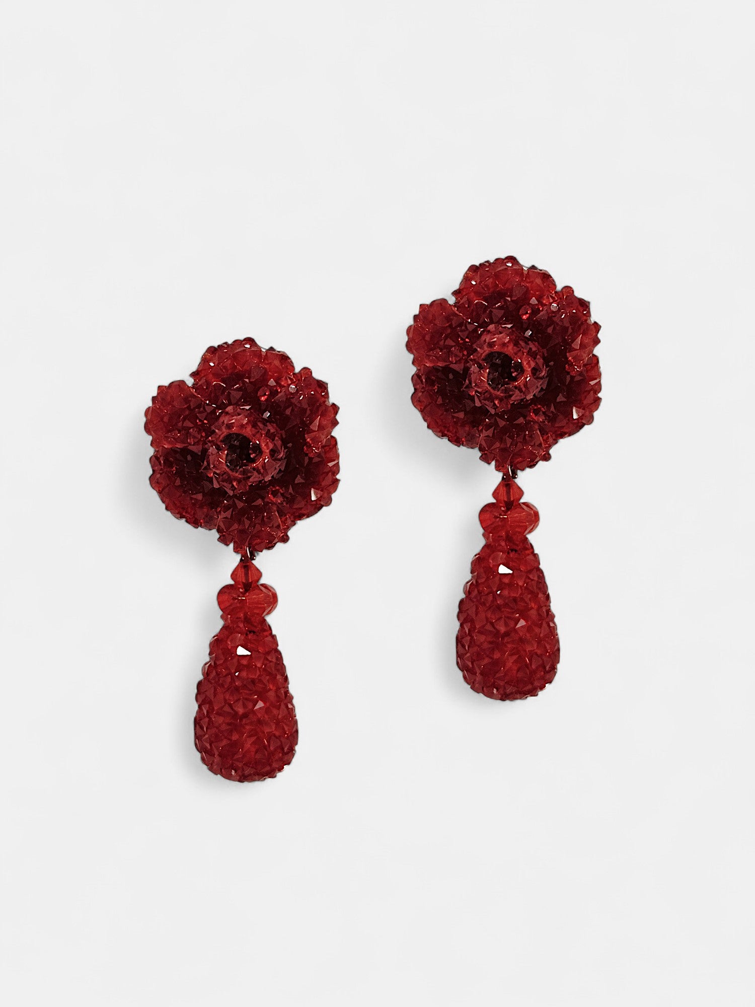 Pendientes rojos swarovski Celina