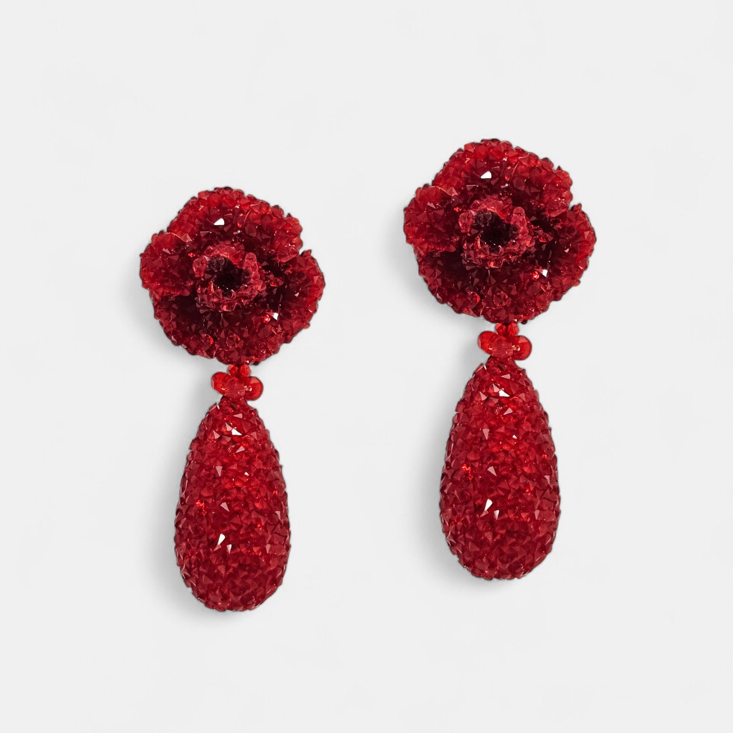 Pendientes rojos swarovski Isola