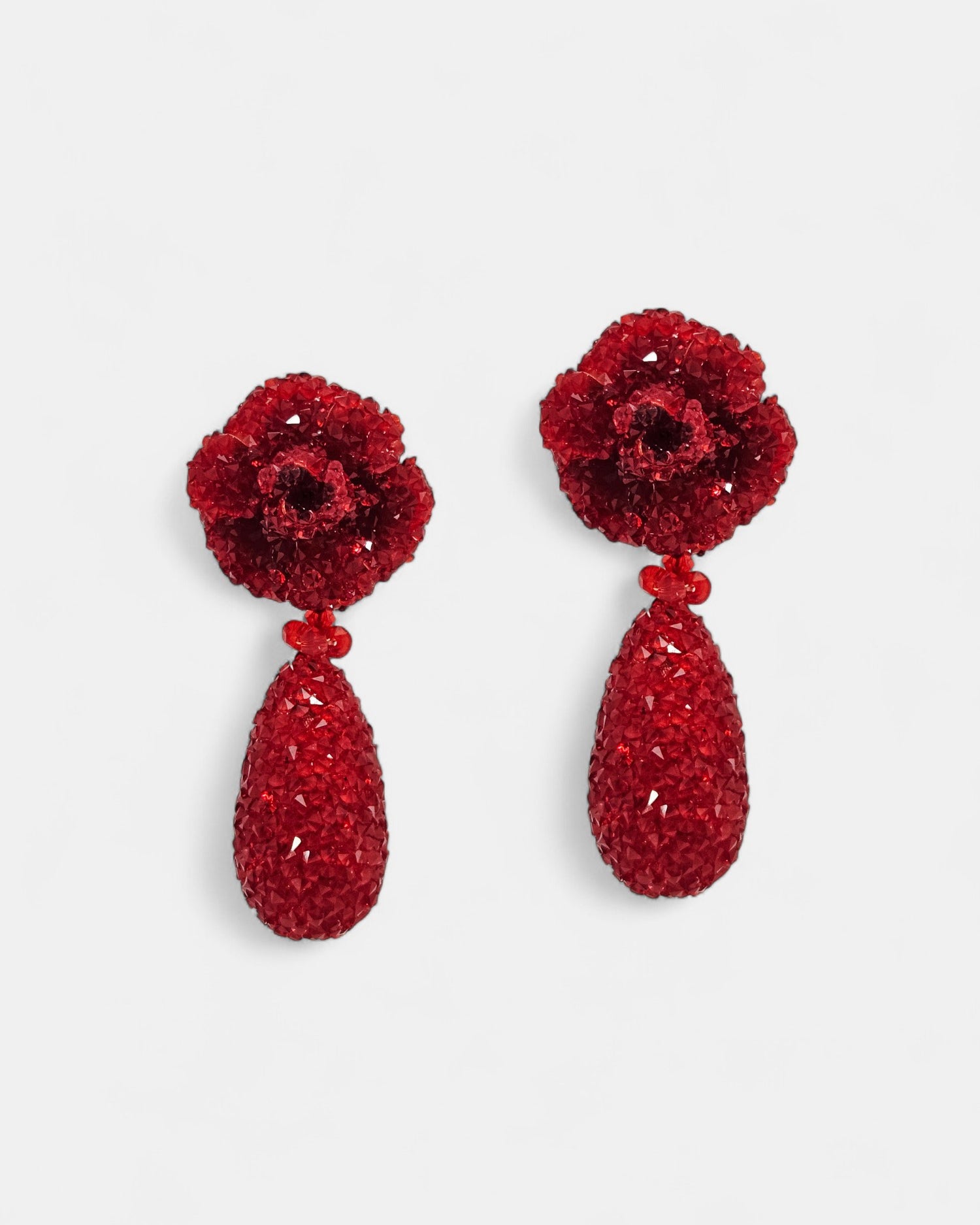 Pendientes rojos swarovski Isola