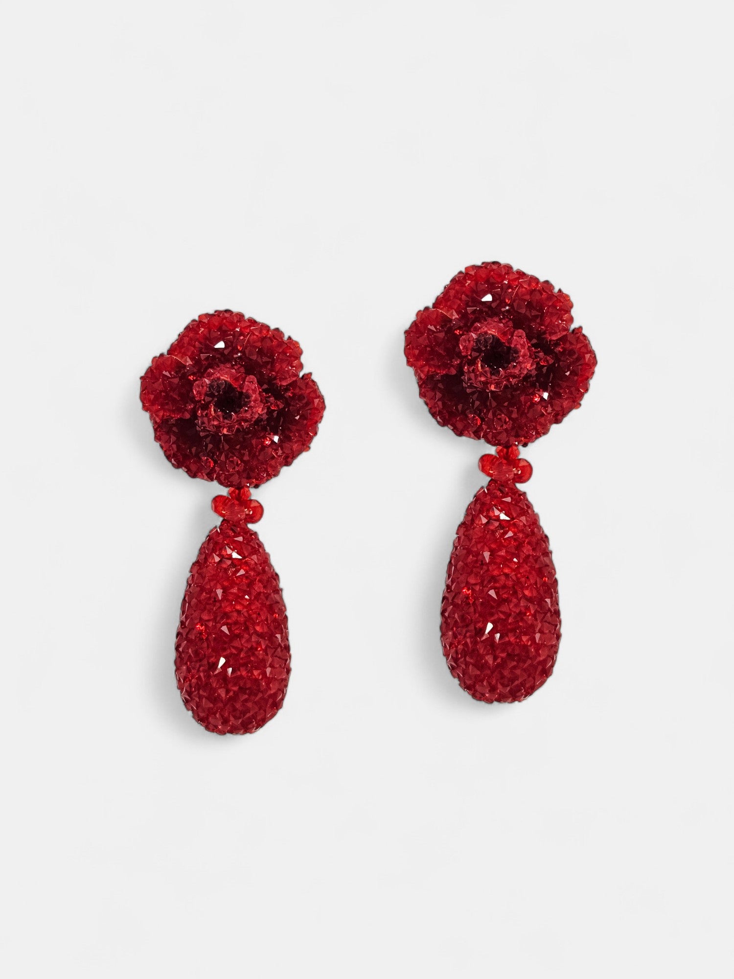 Pendientes rojos swarovski Isola