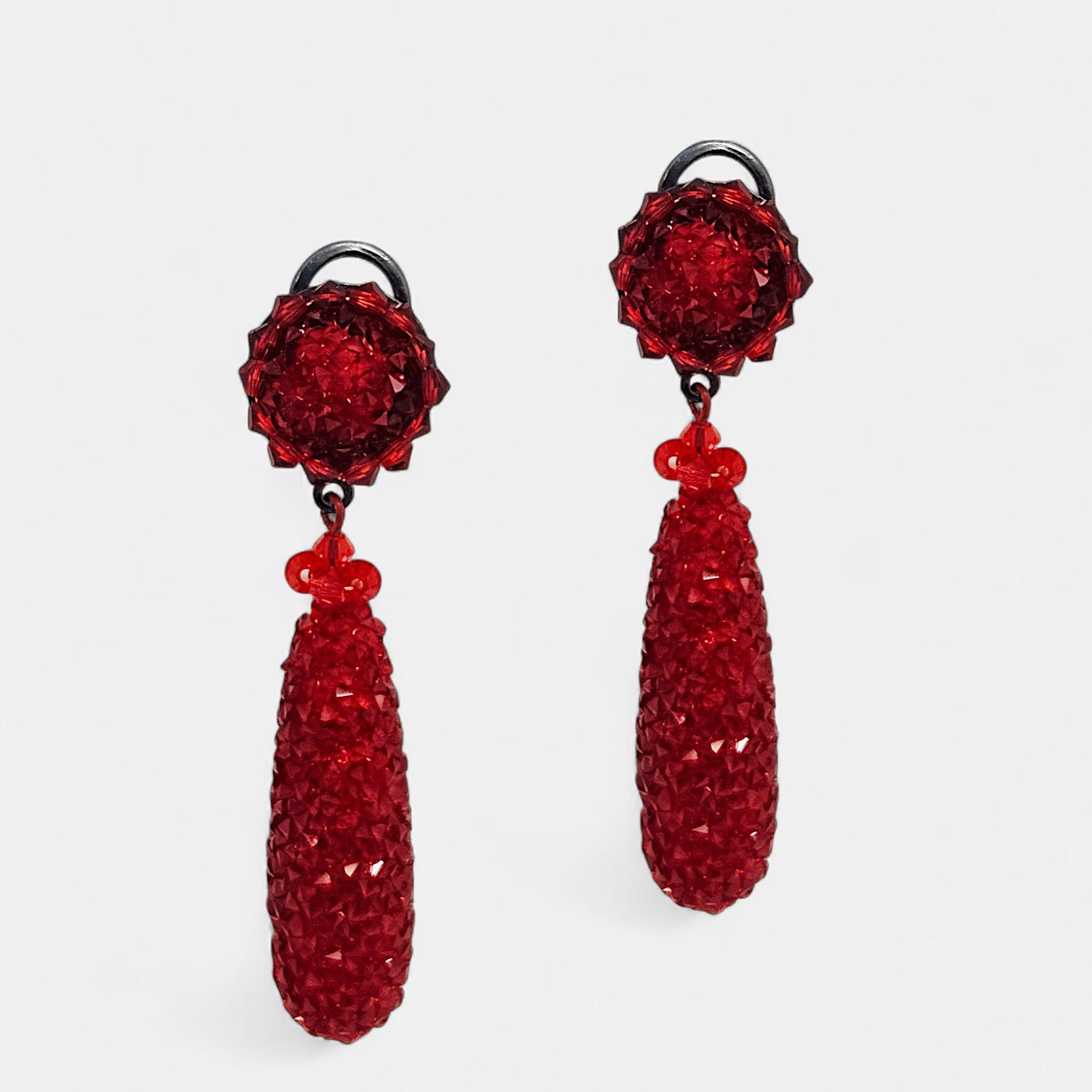 Pendientes rojos swarovski Adele