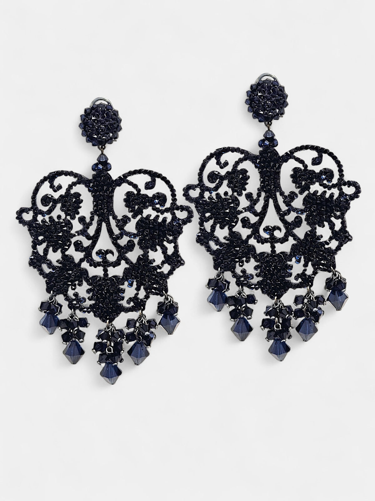 Pendientes azules swarovski fiesta