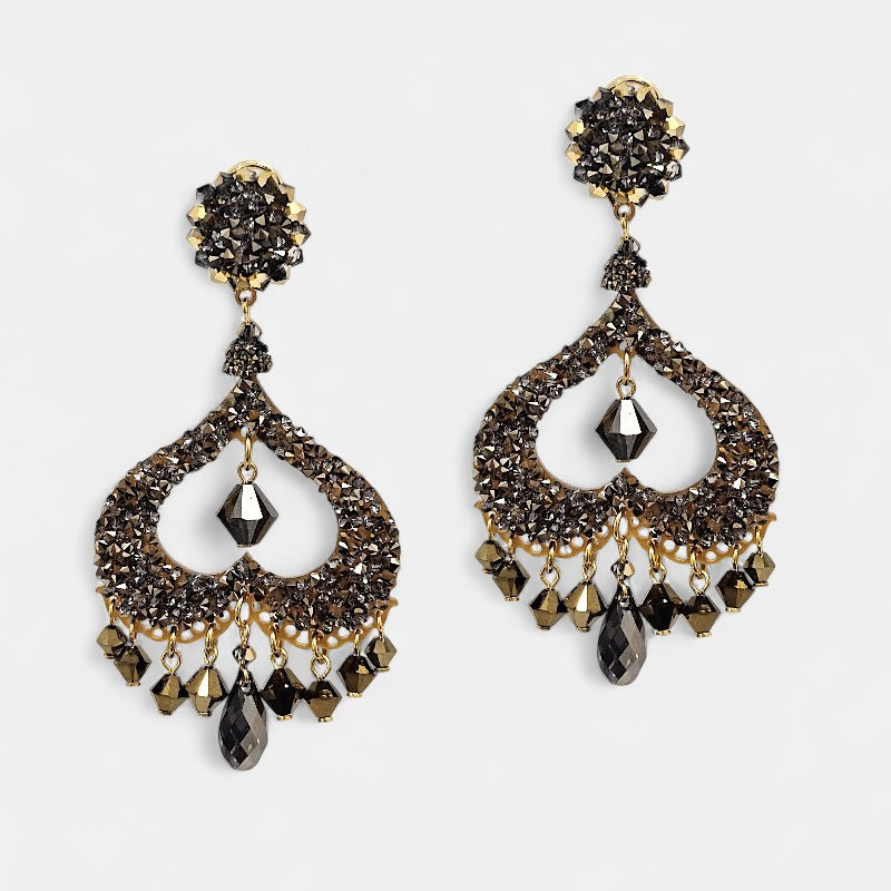 Swarovski Wasara gold earrings