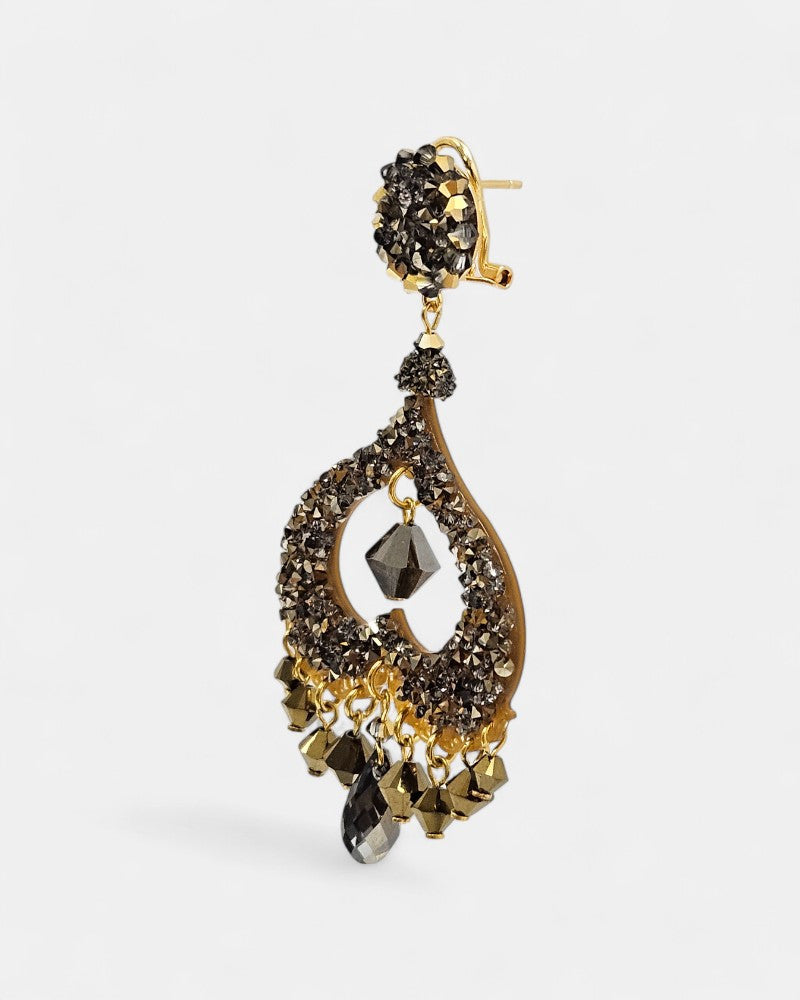 Swarovski Wasara gold earrings