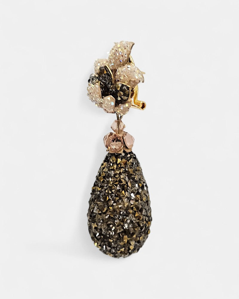 Brieya Swarovski Gold Earrings