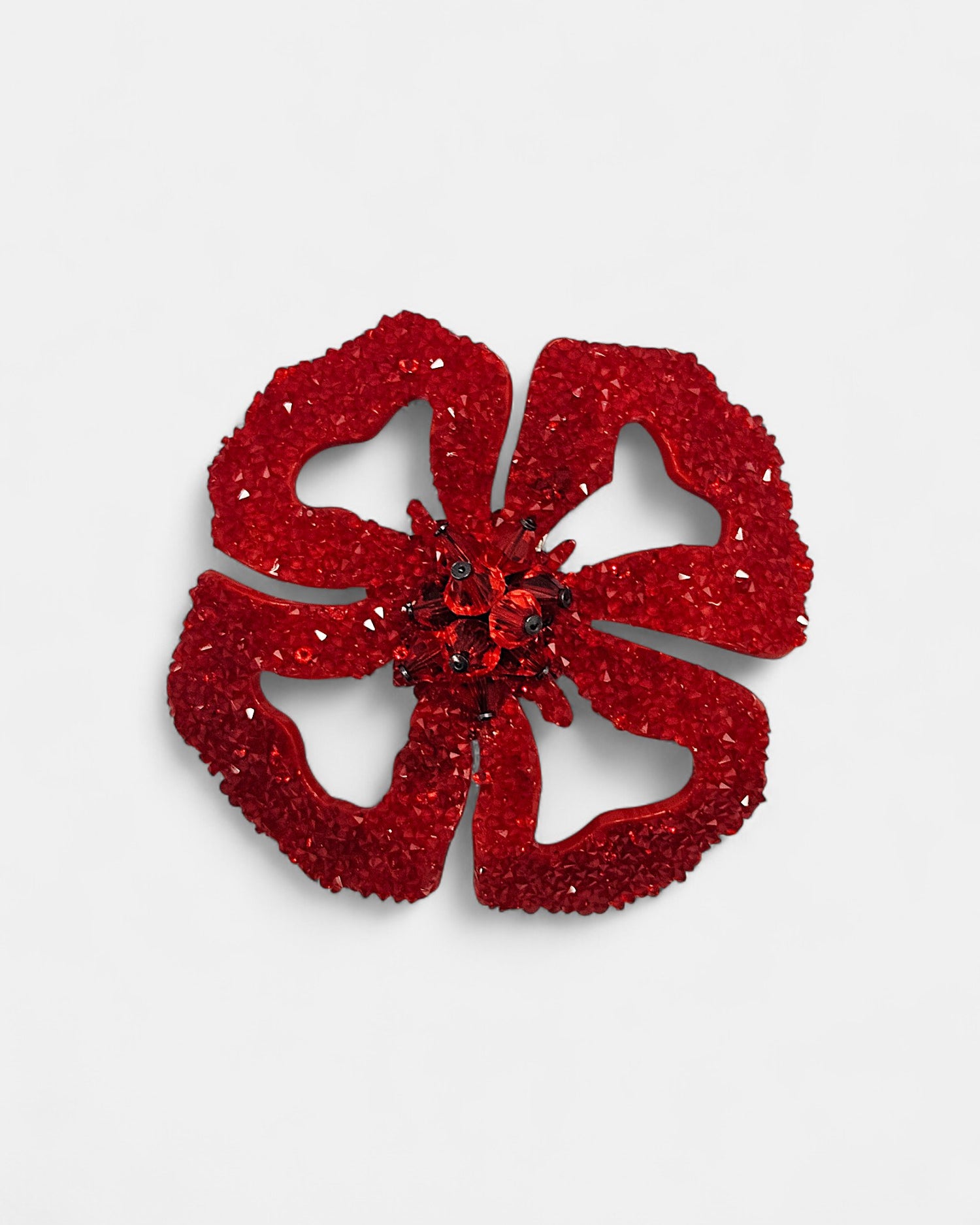 Broche swarovski rojo Taysia