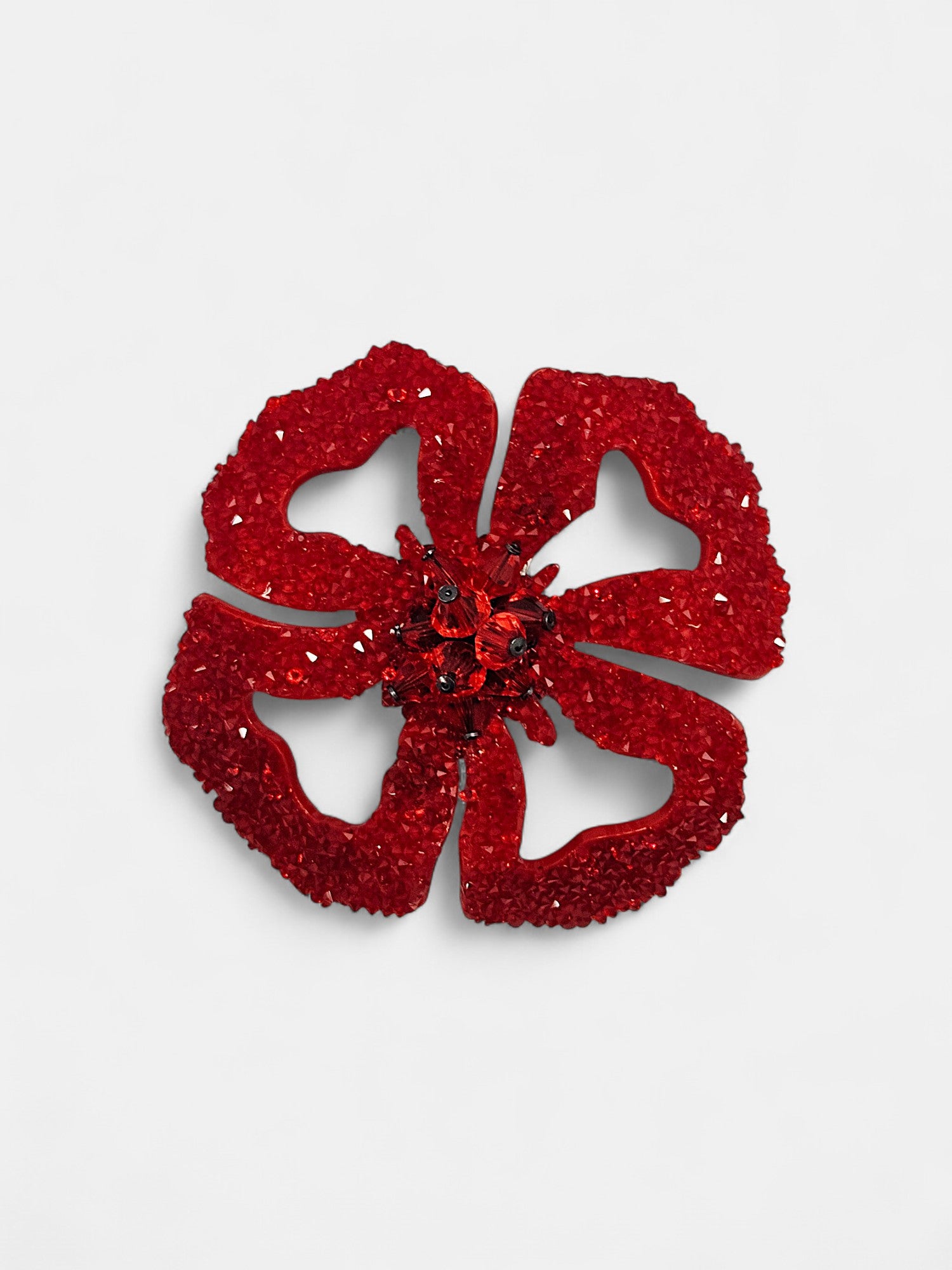 Broche swarovski rojo Taysia