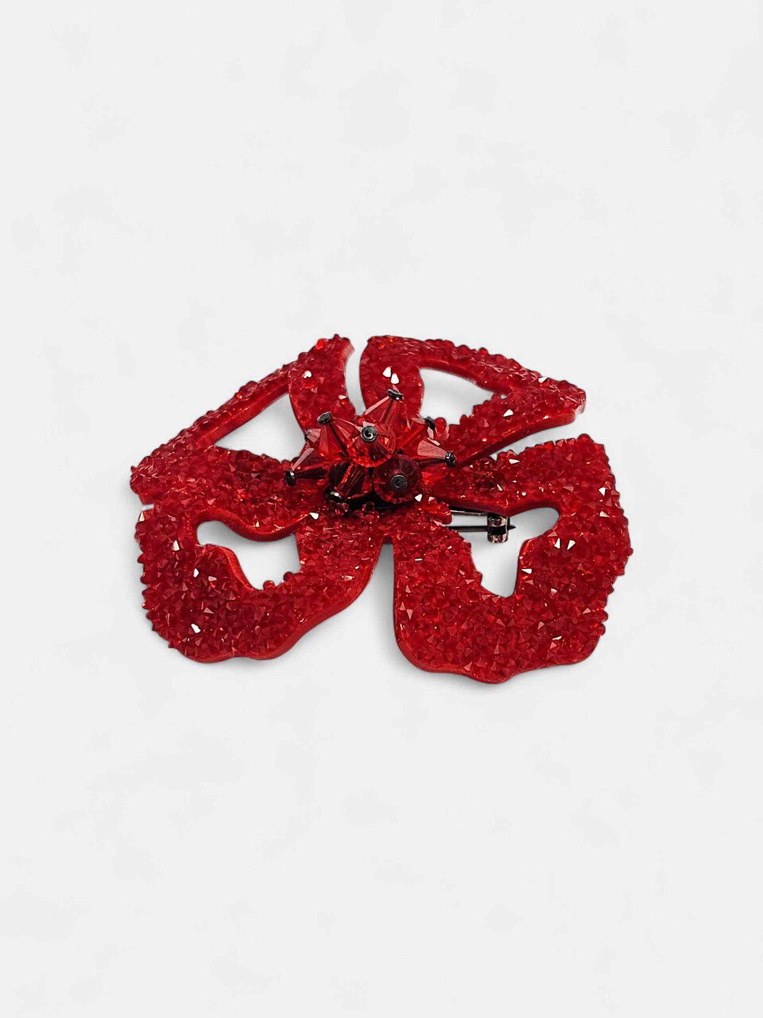 Broche swarovski rojo Taysia