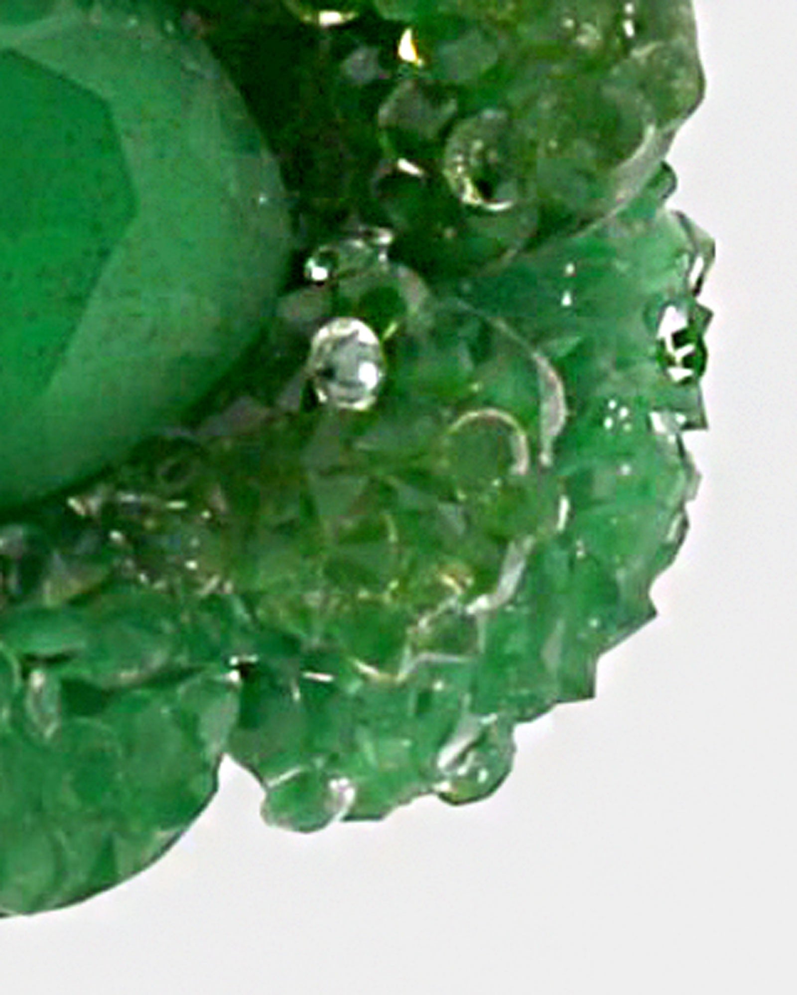 Pendientes Dublos flor swarovski verde