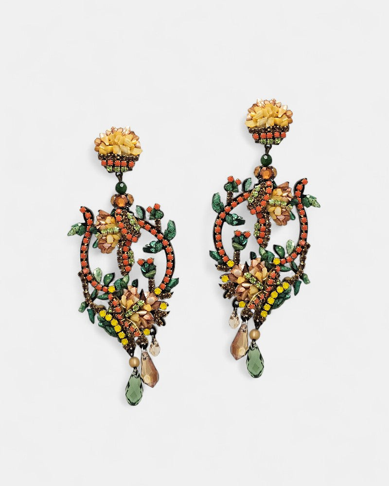 Pendientes nácar y strass