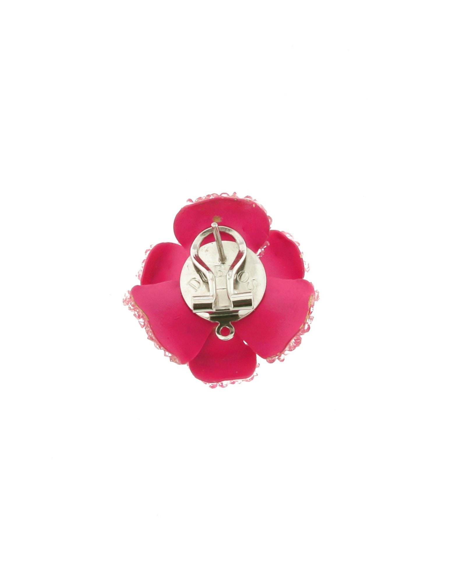 Pendientes Dublos flor swarovski rosa pink