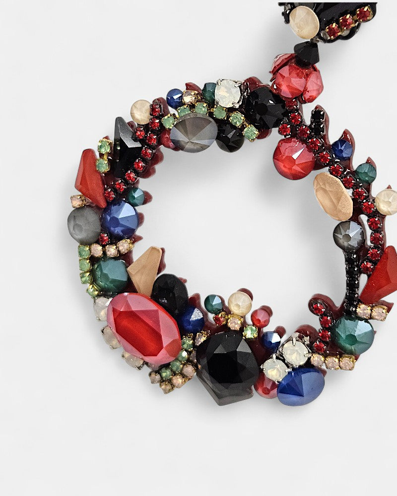 Pendientes largos con Swarovski Dublos