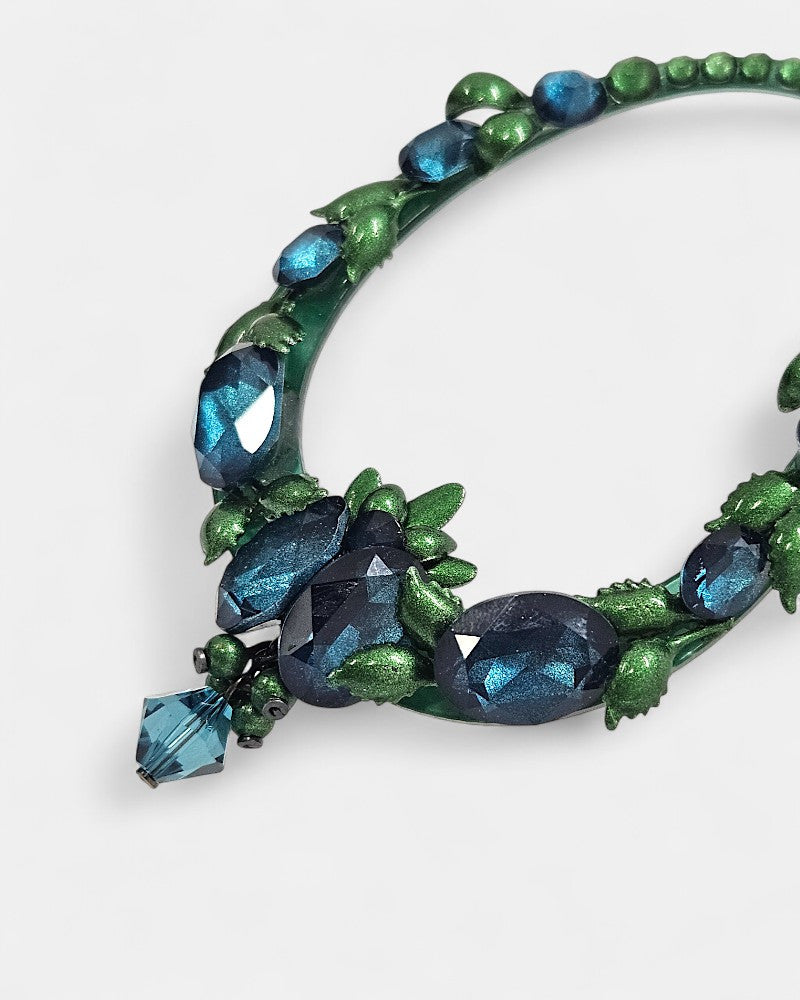 Pendientes largos con Swarovski Dublos