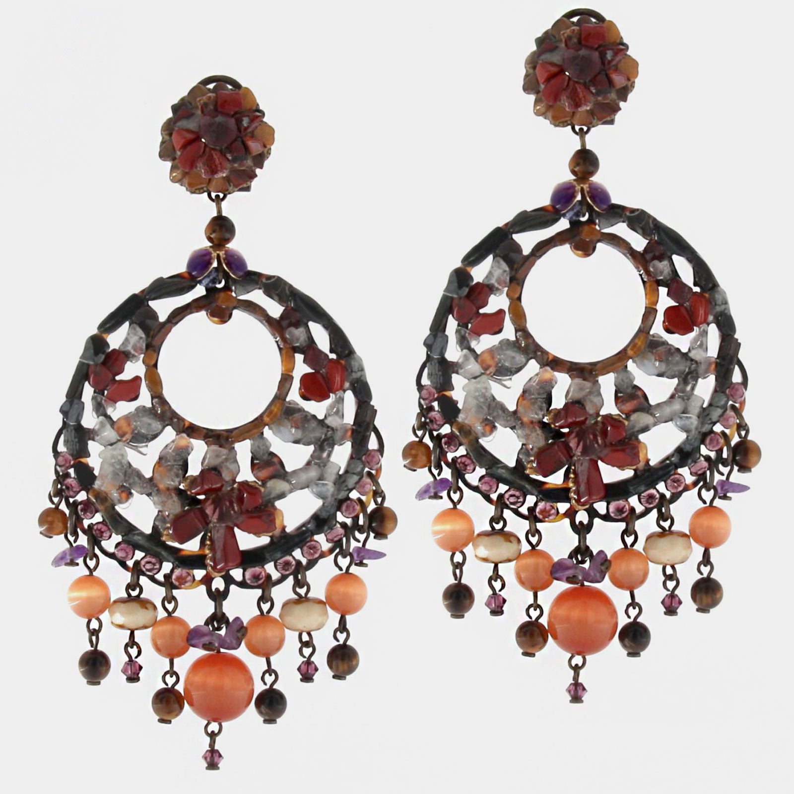 Dublos mineral hoop earrings 