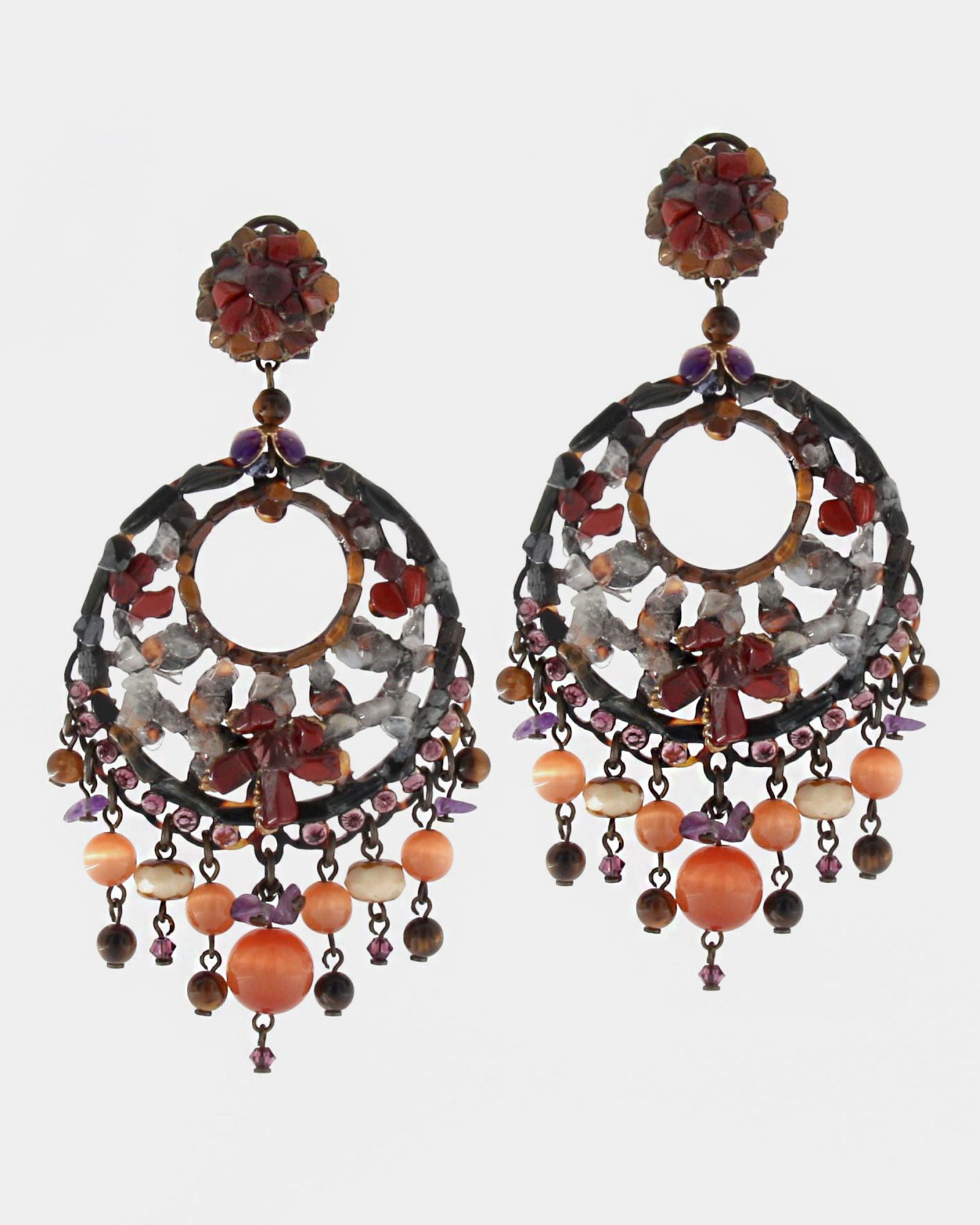 Dublos mineral hoop earrings 