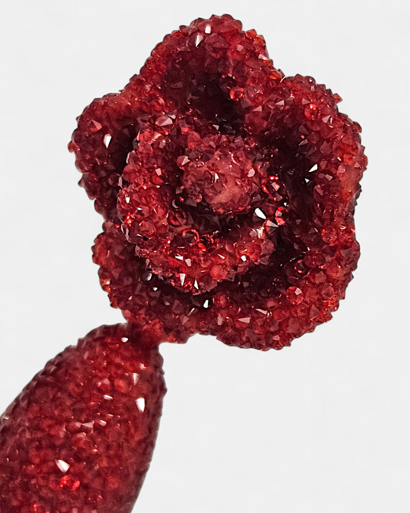 Pendientes rojos de swarovski