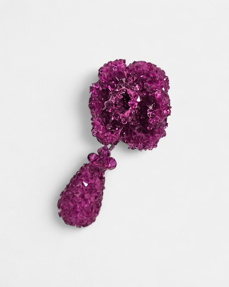 Pendientes Dublos Buganvilla con Cristales Swarovski