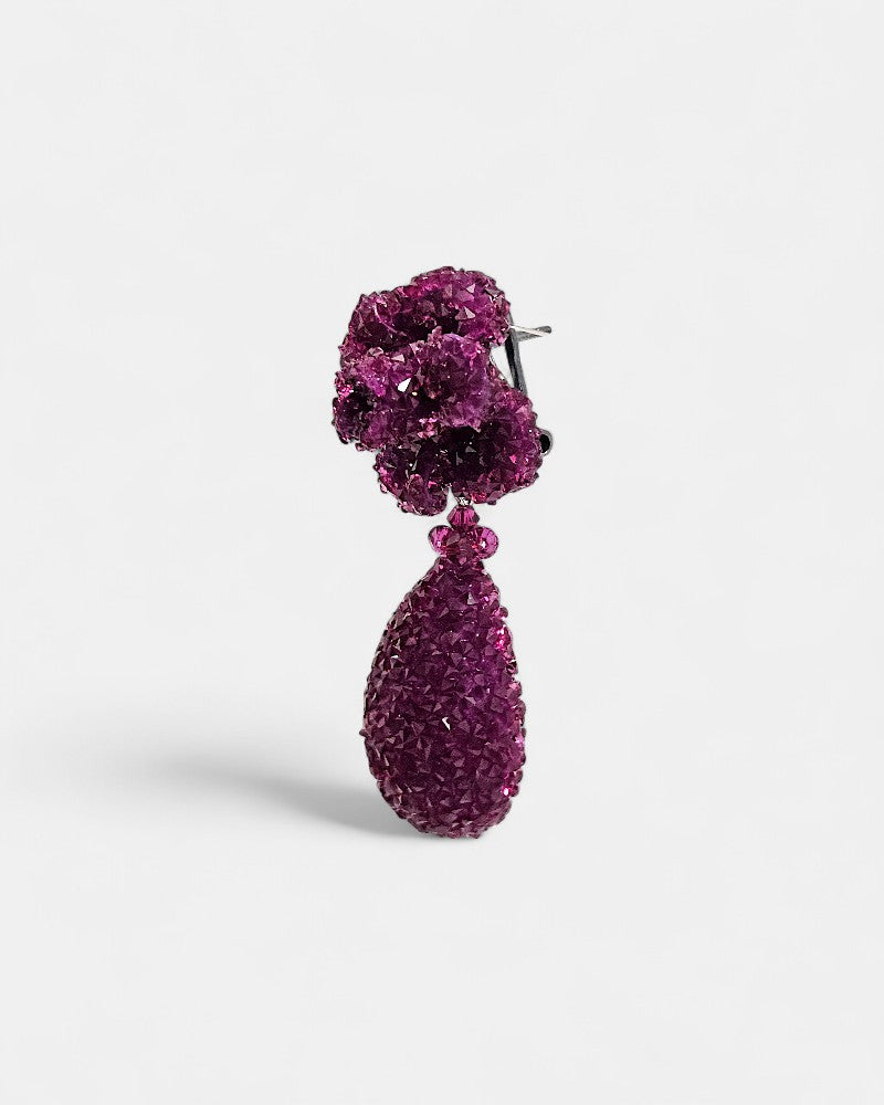 Pendientes Dublos Buganvilla con Cristales Swarovski