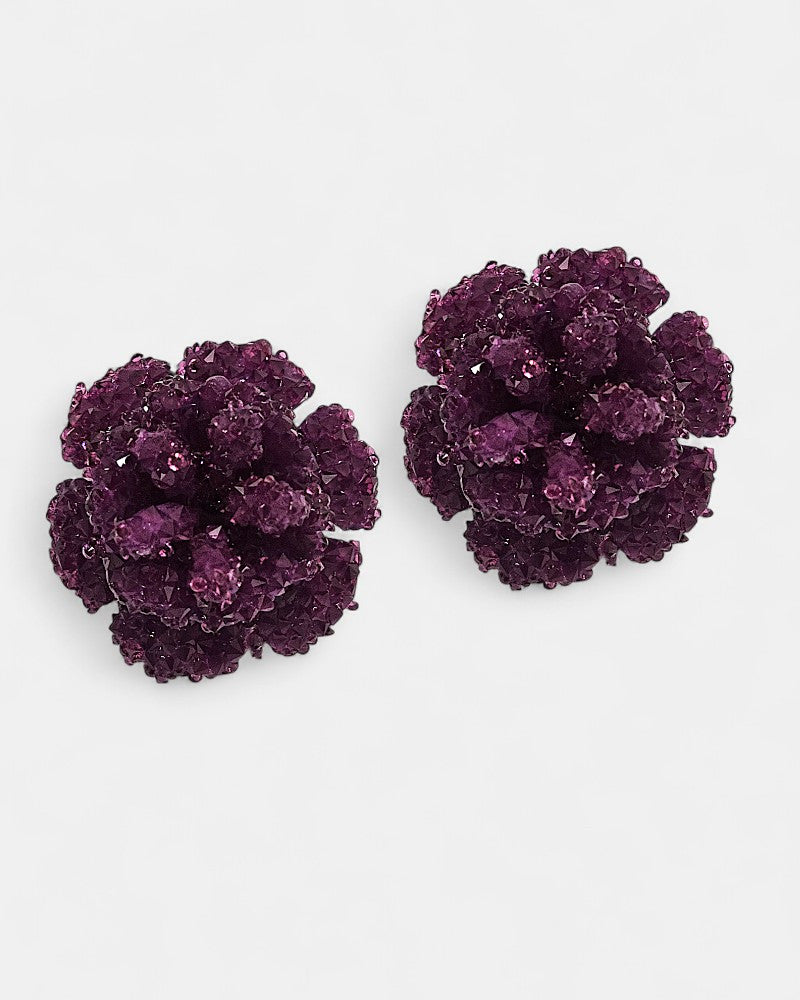 Pendientes Dublos Buganvilla con Cristales Swarovski