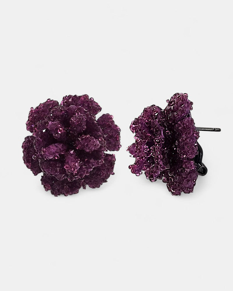 Pendientes Dublos Buganvilla con Cristales Swarovski