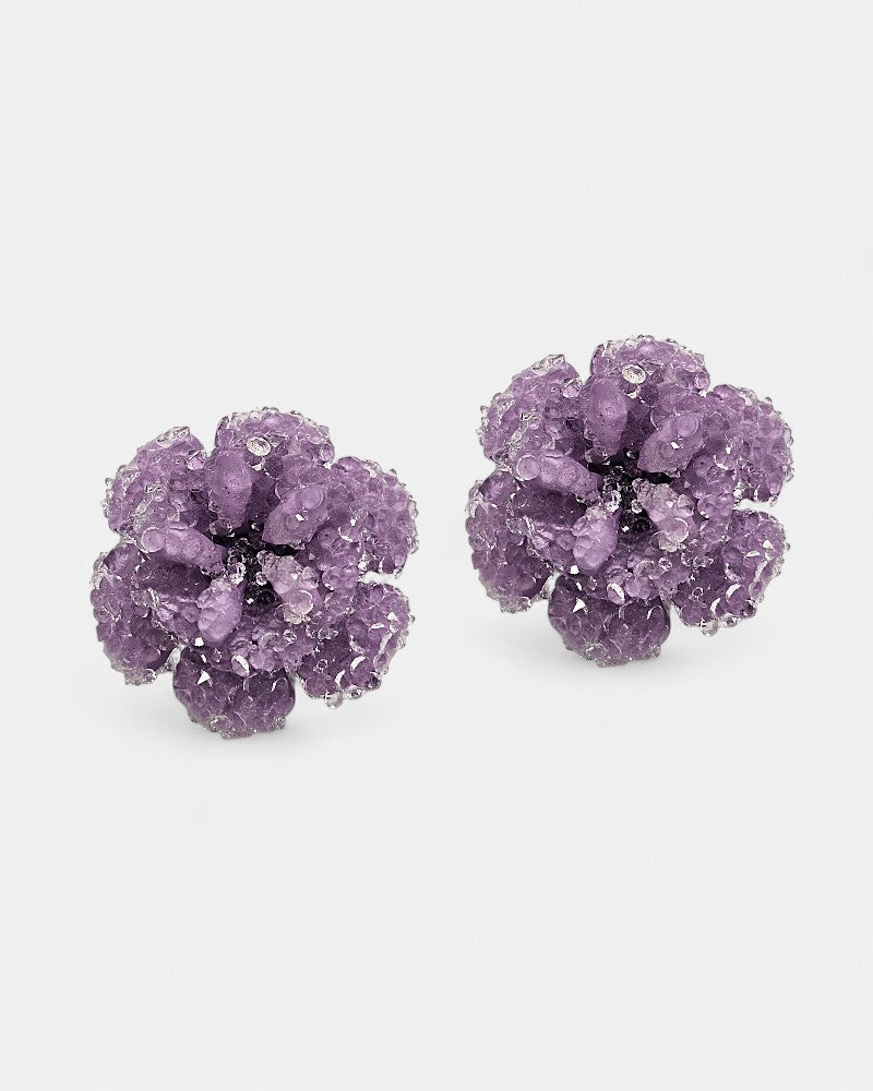 Pendientes swarovski lilas Dublos