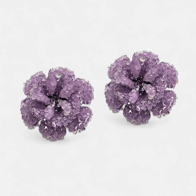 Pendientes swarovski lilas Dublos
