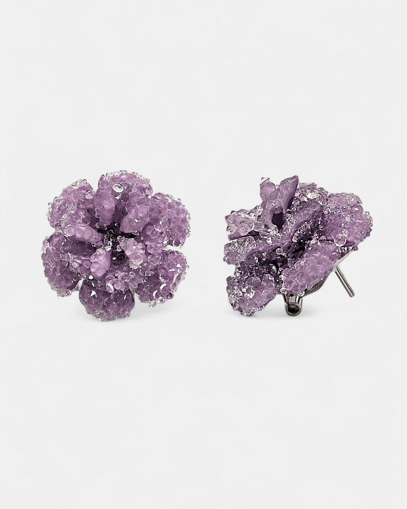 Pendientes swarovski lilas Dublos