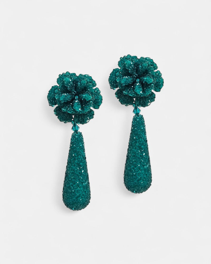 Pendientes verdes swarovski Dublos